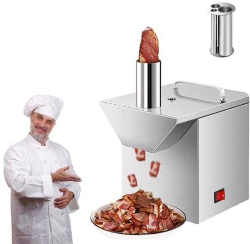 Trancheuse à légumes électrique, trancheuse à jambon commerciale 100 W, coupe-fruits et légumes automatique, trancheuse à échalotes à l'ail et au poivre(A)