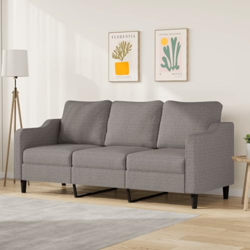 Willood 3-Sitzer-Sofa Taupe 180 cm Stoff Loungesofa Lounge Sitzmöbel Wohnzimmer Sofas359374