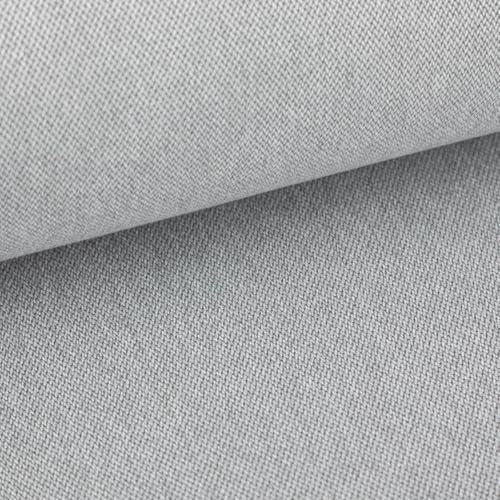 SCHÖNER LEBEN. Polsterstoff Dekostoff Jacquard Flachgewebe Struktur Uni grau 1,40m Br
