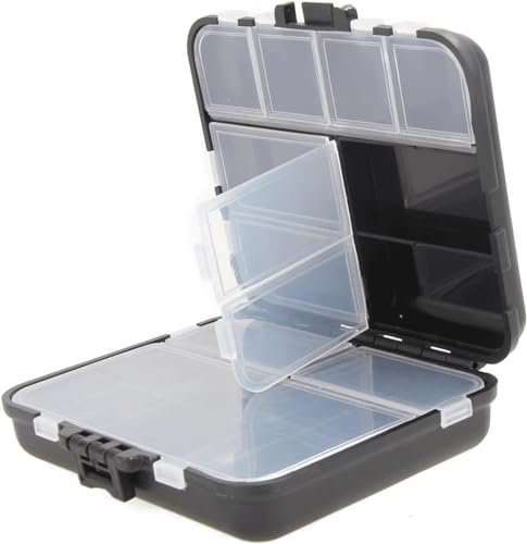 Snowflyk Kunststoff Werkzeug Box Wasserdicht Angeln 9/10/11/26 Grids Fly Tackle Boxen wasserdichte Hardware Werkzeug Lagerung Box STO