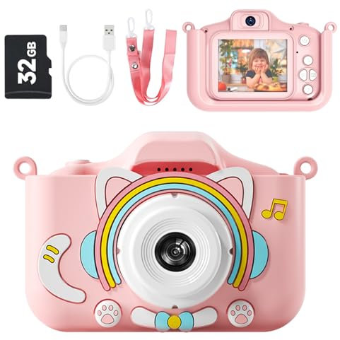 Appareil Photo et Caméscope Vidéo Numérique pour Enfants de 3 à 12 Ans - Mise à Niveau de la Caméra Selfie