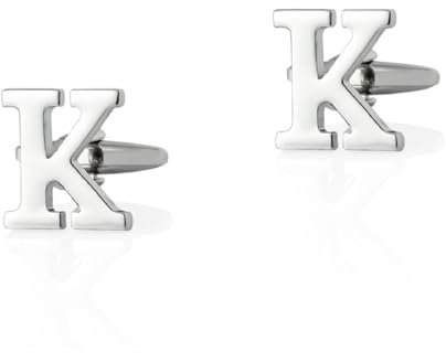 Cufflinks Shirt For Men Manschettenknöpfe Herren Initialien Silber Versilbert Buchstabe M 15.5X18cm für Herren Père Fils Valentinstag Unternehmen