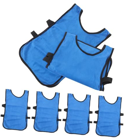 Happyyami 6pcs Breathable Training Vests for Boy Girl Comfortable Mesh Football Pinnies for Boys and Girls Lightweight Sports Waistcoats for Soccer and Basketball Practice