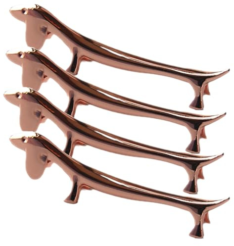 Renopfect 4 Stücke Messerbank Set, Metall Hunde EssstäBchen Halter, Besteckhalter Für Tisch, Hund Form Besteckhalter Für Messer Gabel Löffel, Messerbänkchen Gabel Stand Löffel Geschirr Rack Halte