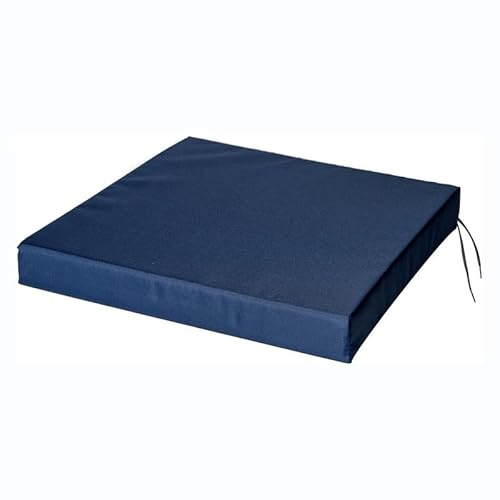 Holomaalahi Cojines sillones terraza Exterior 24x24(60x60cm) 5cm Cojín de Silla Grueso e Impermeable. Espuma para Cocina, Comedor, Sala de Estar y jardín, Funda extraíble con Cremallera para