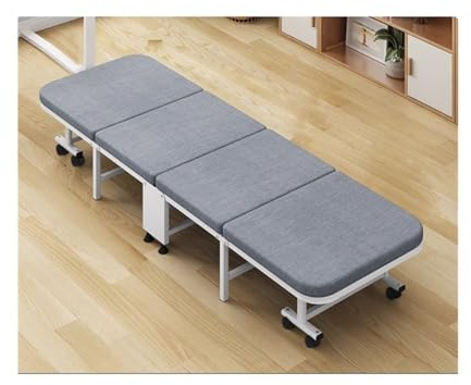 JUNCHENG1008 Camping Nap Bed for Office Workplace, Portable Nap Lounge Chair, Folding Bed, Single Bed, Cool Bed, Folding Bed, Outdoor (Medium)