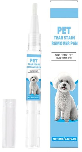 Zahoken Limpiador de Manchas de Lágrimas para Perros de Claro,Eliminador de Manchas en Ojos de Gatos | Suministros de Aseo y Limpieza Diaria para Mascotas Cachorros y Gatitos