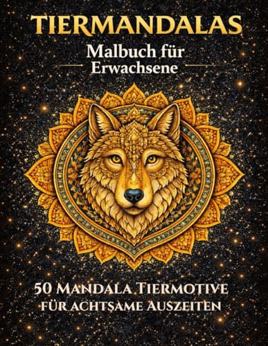 Im Einklang mit der Tierwelt – 50 Mandalas zum Ausmalen: Ein Ausmalbuch für Erwachsene zur Entspannung, Achtsamkeit und kreativen Entfaltung
