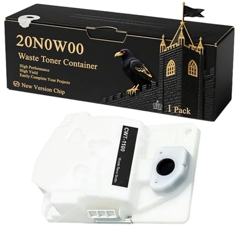 20N0W00 Waste Toner Container Compatible for Lexmark CS431dw CX431adw MC3224i MC3326i MC3426i Printers, With Chip, 15000 Pages, Vibrant Colours (1 Pack Black)