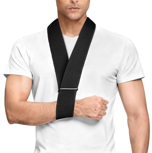 flintronic Réglable Épaule Immobilisateur, Écharpe de Bras, Sangle de Soutien du Bras Respirant, Écharpe de Soutien du Cou pour Les Femmes et Les Hommes pour Les Blessures au Coude et Au Bras