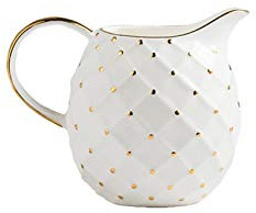 Porslinssåskanna, Keramisk såskanna med handtag, vit 330 ml(White)
