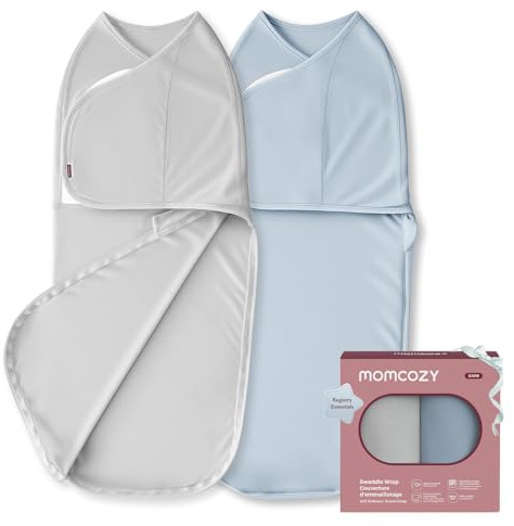 momcozy Saco para bebé de 0 a 3 Meses, Cierre silencioso, para Padres recién Nacidos, Reduce el Reflejo de Miedo, indispensable para recién Nacidos de 0 a 3 Meses, Paquete de 2