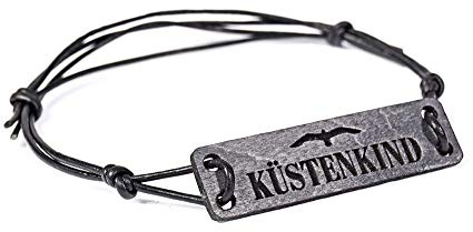 Armband KÜSTEN-KIND im Treibholz-Look- maritimes Holz-Armband für Damen & Herren mit Gravur – in edler Geschenk-Box