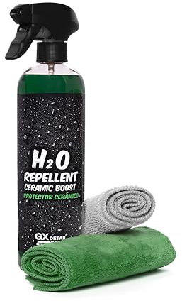 GxDetail Repelente Hidrófugo para Carrocería y Cristales 500 ml. – Protección Avanzada contra Agua y Suciedad – Efecto Hidrofóbico y Antilluvia – Fácil Aplicación y Durabilidad Asegurada.