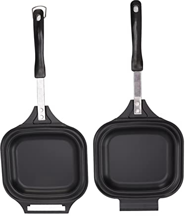 Padella per frittata a doppia faccia, padelle per frittata antiaderenti, padella per pancake in lega di alluminio facile da pulire, riscaldamento uniforme pulizia facile per ristoranti casa