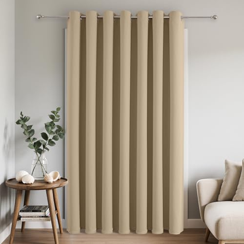 Joydeco Blackout Patio Sliding Door Curtains, Privacy Room Divider Curtains