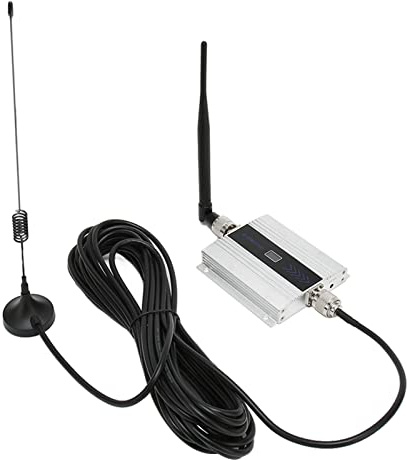 Amplificador de Señal de Teléfono Celular, Repetidor Móvil Plateado, Velocidad Rápida, Fácil Instalación, Alta Ganancia para Tienda (Enchufe de la UE)