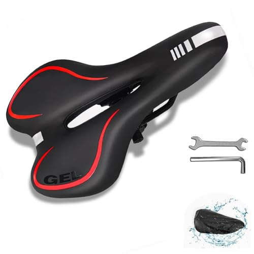 Deedlite Bike Sattel Premium Universal Sattel Pro 3.0 - Endlich Schmerzfrei Radfahren | Bequem Weich Memory Schaum Radsattel (X9)
