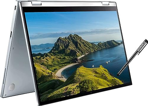 Asus Chromebook Flip C433 14/inch IPS FHD 2-in-1 Touchscreen(Intel Core M3-8100Y,8GB RAM,64GB eMMC,Stylus)Convertible Home & Business Laptop,Webcam,Long Battery Life,3.09 lbs,IST Pen,Chrome OS Silver