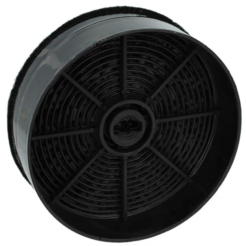 vhbw Filtre à charbon actif compatible avec Airlux HGD550, HGD550SI, HGD55SI, HGF524, HGF524M, HGF525M, HDG55BK, HGD55 hotte aspirante - 12,4 cm