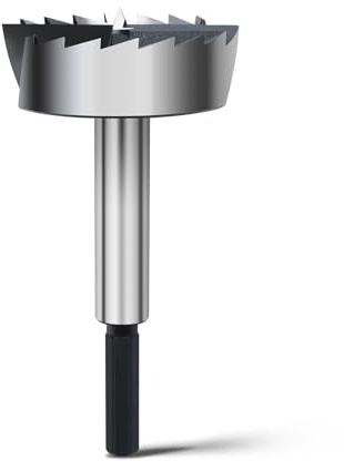 Forstnerbohrer 65mm für Holz, Forstner Bits durchmesser 65mm, Länge 150mm mit 12mm Sechskant Schaft