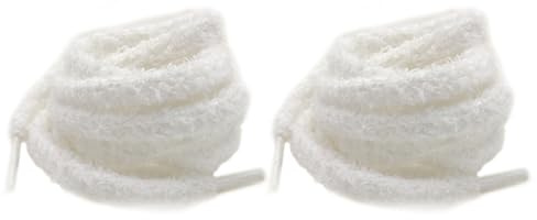 AJUNLKVDR Lot de 1 Paires de Lacet Peluche Lacet Fluffy - 120 cm Ronds,Épais,Lacets de Sport,Lacets de Campus - Élastiques Universels,Doux de Rechange,Taille Unique