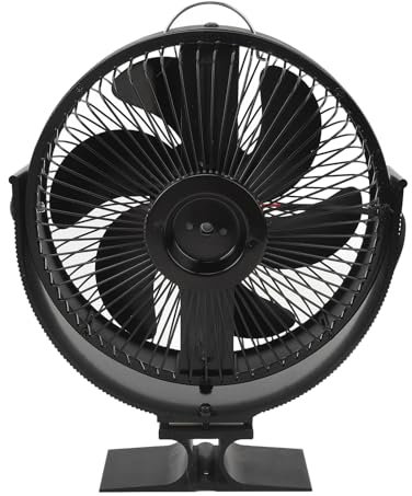 Gavigain wärmebetriebener Ofenventilator, leise, energiesparend, Wärmezirkulationsventilator, kinder- und haustiersicher, tragbar für Holzofen, Kamin, Zimmer