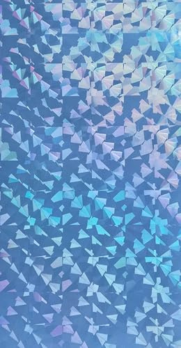 HDK-VERSAND 1 Stück Wachsplatten Muster Effektwachsplatte Grösse 200 x 100 x 0,5 mm (Holografisch Hellblau)