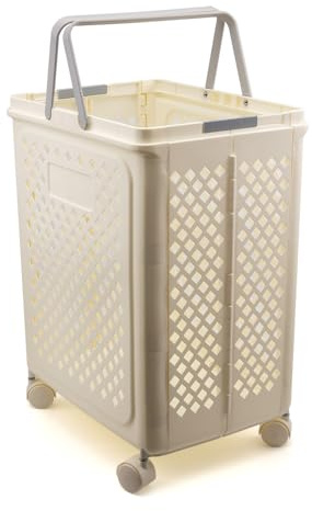 Cesta plegable para la ropa sucia, cesta de lavandería extraíble, cesta de almacenamiento de ropa para apartamento, baño, dormitorio, dormitorio (grande)