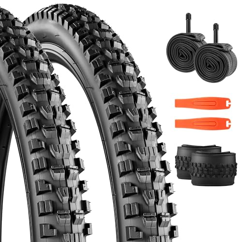 26/27.5/29x2.3 MTB Allround Fahrradreifen Fahrradmantel 30TPI Faltreifen Decke 2XReifen+ 2xSchlauch+2xReifenheber