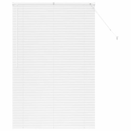 vidaXL Tendaggi a Veneziana Bianco 175 x 120 cm Alluminio, Tende a riquadro in Alluminio, Regolabili per Interni, per Controllo Luce e Privacy, perfette per la casa e L'Ufficio