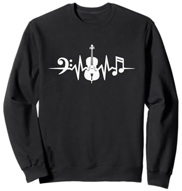 Violoncelliste Battement De Cœur Violoncelle Sweatshirt