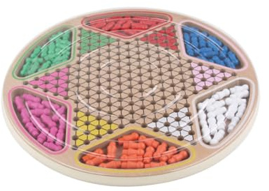 POPETPOP Damas Chinas De Escritorio y Gobang De Madera para Niños, Tamaño Mediano, Juego Educativo y Portátil, Desarrollo Cognitivo para Entretenimiento Familiar, Juego Dos En Uno