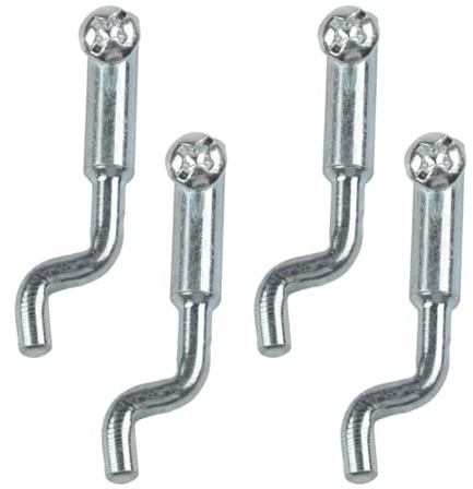4 piezas de rosca en forma de Z, tope de alambre de metal ajustable universal para mango de gas, cable de gas, cable de freno, carburador, cortacésped, kart, mini bicicleta y motor