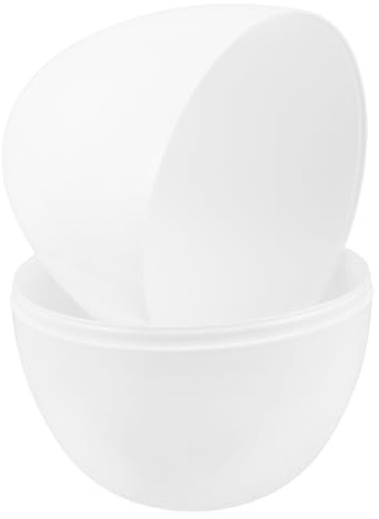 GARIOUANS Jumbo Openable Easter Egg Shell 30X20Cm Milk White Plastic Fillable Box for DIY Easter Egg Fillers Party Favor Decoration