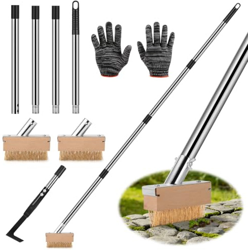GREELIX Outils Desherbage Mauvaise avec Long Manche, Mauvaise Herbe Outil