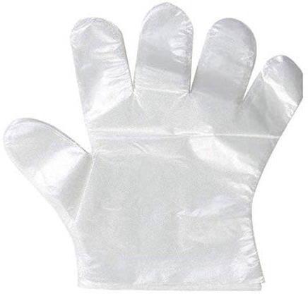 GUANTI IN POLIETILENE PER ALIMENTI Guanto monouso in PVC usa e getta - misura universale - GLOVES SMALL (PZ 4000)