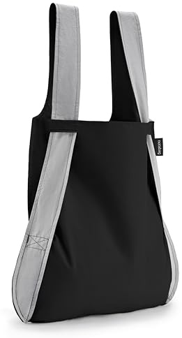 Notabag Original – Grey/Black 2 in 1 Backpack and Bag – Waterproof, Foldable, Versatile – 20L Capacity