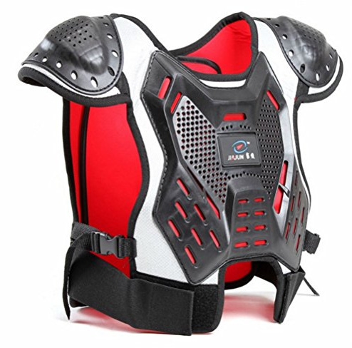 Children's Professional Armor Vest Motocross Armor Protective Kids Skate Board Skiing Back Support Motorcycle Protective Gear Jackets Guard Shirt Back Support (S)