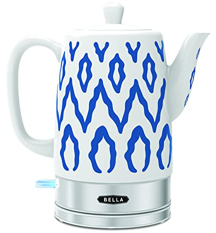 BELLA 1.5L Electric Ceramic Kettle - Blue Aztec