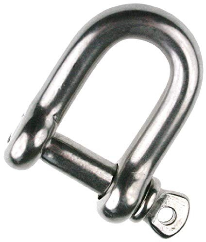 ARBO-INOX - Schäkel - Kurze Form - Rundschäkel - D Schäkel - Edelstahl A4 (16mm)