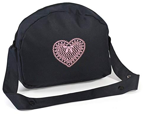 Bayer Chic 2000 - Wickeltasche für Puppen, Puppenwickeltasche, Puppenzubehör, Puppentasche, Melange grau, navy