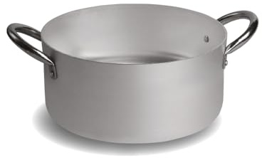 PARDINI – Casseruola alta in alluminio 28 cm, altezza 15 cm. Spessore 3 millimetri. Capacità 9 litri. Linea professionale.