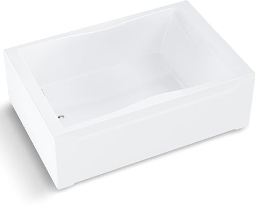 Aquade Acryl Badewanne 180x120 Modell: Hamburg - Weiß Badewanne Komplettset 180x120 - Badewannen Mit Wannenträger + Schürze + Ab-Überlauf mit Zulauf