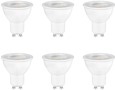 Caldarax 6 Pezzi Lampadine LED GU10, 5W Equivalenti a 50W, 4000K Bianco Neutro, 500 lumen, Angolo del fascio 120°, Risparmio Energetico LED MR16, Basso Consumo, Non Dimmerabile