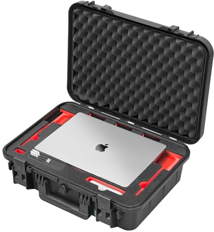 TOMcase Maleta para MacBook Pro 14 (M1 – M5), Funda Protectora Eco Robusta e Impermeable (IP65) para Notebook - Made in Germany (14)