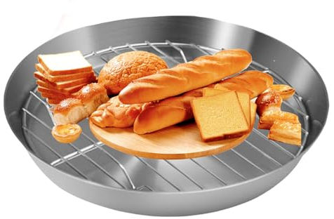 Bac de vidange de cuisson, plat de cuisson en acier inoxydable,Égouttoir pour de cuisson | Épaissir la grille à vapeur filtre anti-goutte à huile poêle à frire égouttoir à huile grille à frire Uozonit