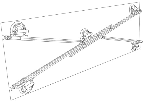Karl Dahm X-Lift Sollevamento e telaio per grandi formati (senza ventosa), piastrelle fino a 320 cm x 160 cm, art. 12292