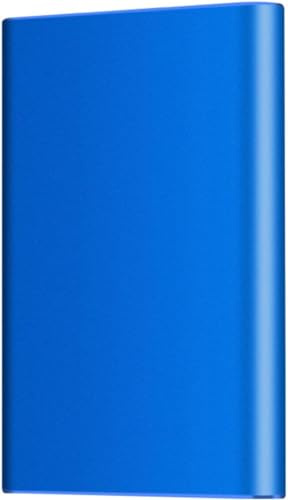 PDTHADP Disco rigido esterno da gioco, Disco rigido esterno, SSD mobile, 2,5 pollici, USB 3.0, desktop, for PC e Mac, Unità a stato solido portatile, disco rigido SSD (Color : Blue, Size : 750GB)