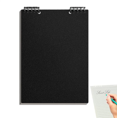 Oben gebundenes Notizbuch - A5 Spiralblock, 60 Blatt | Top Binder Memo Notizbuch für Schule, Arbeit, Büro, Journaling, Schreibblock für Meetings, To-Do-Listen, tragbarer Organizer für Profis